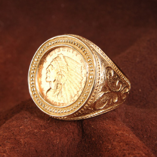 man's 14k gold ring